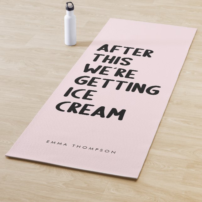 Tapete De Yoga Exercício Rosa Personalizado Engraçado (In Situ)