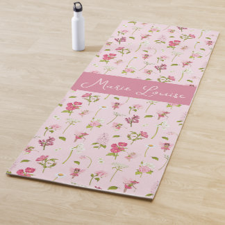Tapete De Yoga Fada Flor de Aquarela para Crianças