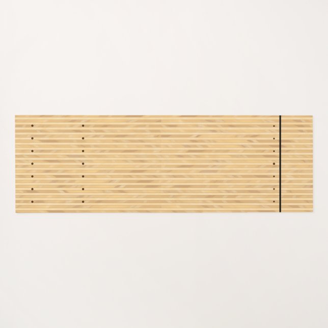 Tapete De Yoga Faixa boliche/Zona de Aproximação (frente/traseira (Verso (Horizontal))