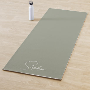 Tapete De Yoga Família Personalizada adicione seu nome Boho Sage