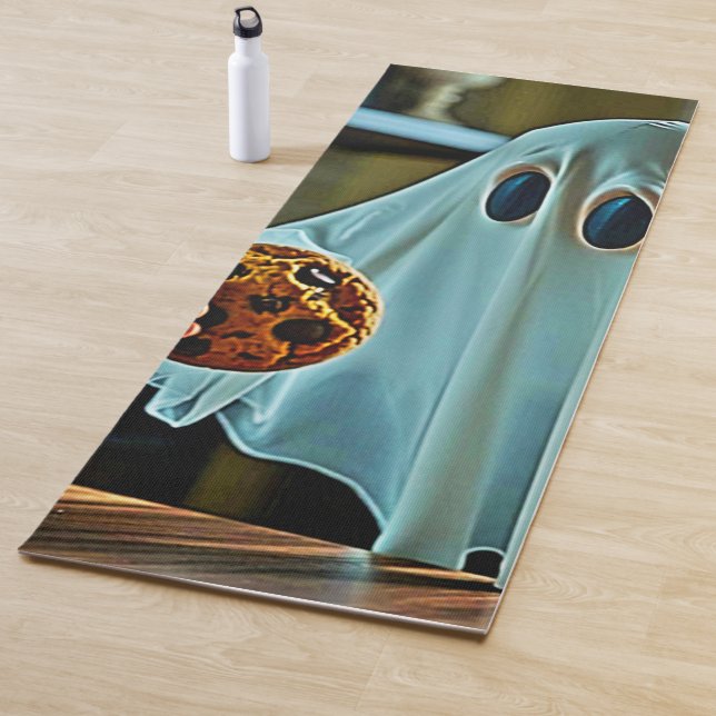 Tapete De Yoga Fantasma Amigável Com Biscoito (In Situ)