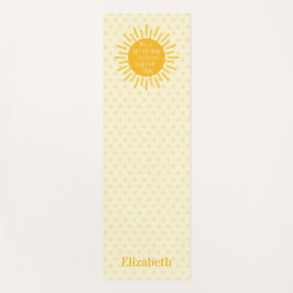 Tapete De Yoga Feliz Dia do Excelente Sol, dia de manhã, estressa