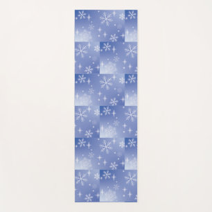 Tapete De Yoga Feriado Decorativo Flocos de Neve Yoga Mat