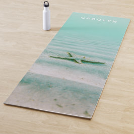 Tapete De Yoga Férias Tropicais de Verão de Estrela do Mar Person