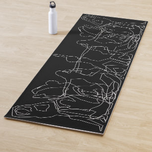 Tapete De Yoga Figuras de ginásio feminino