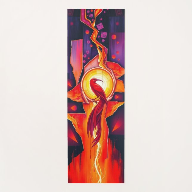 Tapete De Yoga Flaming Phoenix (Frente)