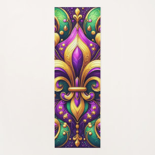 Tapete De Yoga fleur de lis mardi gras