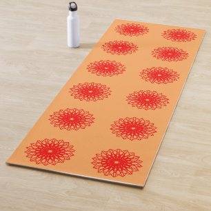 Tapete De Yoga Flor Bloom Geométrico Mandala 