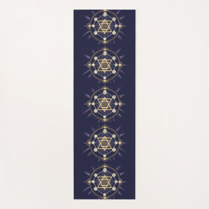 Tapete De Yoga Flor da Infinidade — Geometria Sagrada Celestial