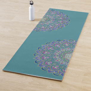 Tapete De Yoga Flor Da Vida - Estilo De Mandala Índia 1