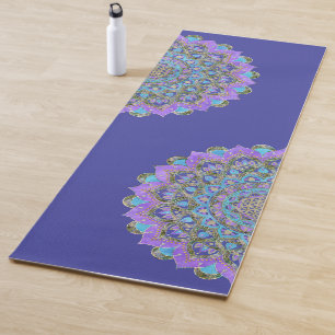 Tapete De Yoga Flor Da Vida - Estilo De Mandala Índia 2