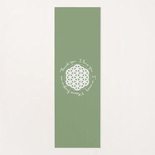Tapete De Yoga Flor da Vida Ho'oponopono