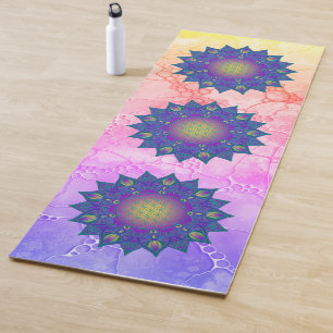 Tapete De Yoga Flor Da Vida - Índia Mandala 3