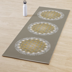 Tapete De Yoga FLOR DA VIDA - Luz geométrica sagrada 1