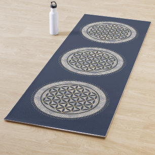 Tapete De Yoga FLOR DA VIDA - Símbolo Geometrie Sagrado Art 1
