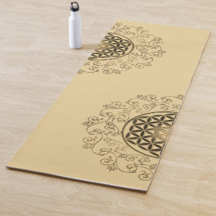 Tapete De Yoga Flor Da Vida - Vintage Ornament Mandala 2