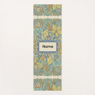 Tapete de Yoga Flor de Borboleta Zen Pro
