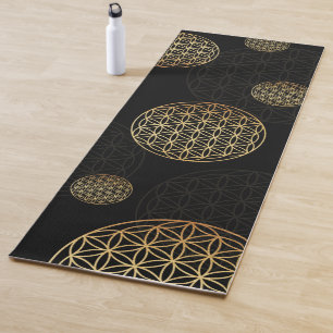 Tapete De Yoga Flor de ouro vivo
