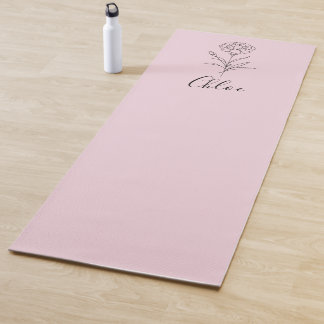 Tapete De Yoga Flor Personalizada de Nascimento do Cravo de Janei