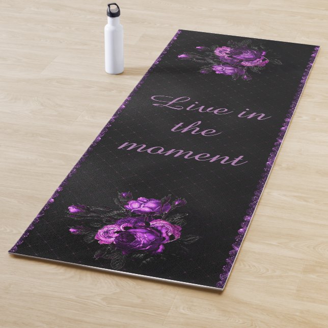 Tapete De Yoga Flor Roxo com Cotação Personalizada (In Situ)