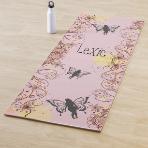 Tapete De Yoga Floral Fantasy Fairies