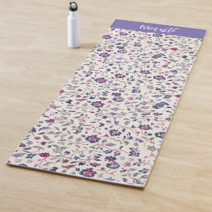 Tapete De Yoga Floral Paisley Pattern