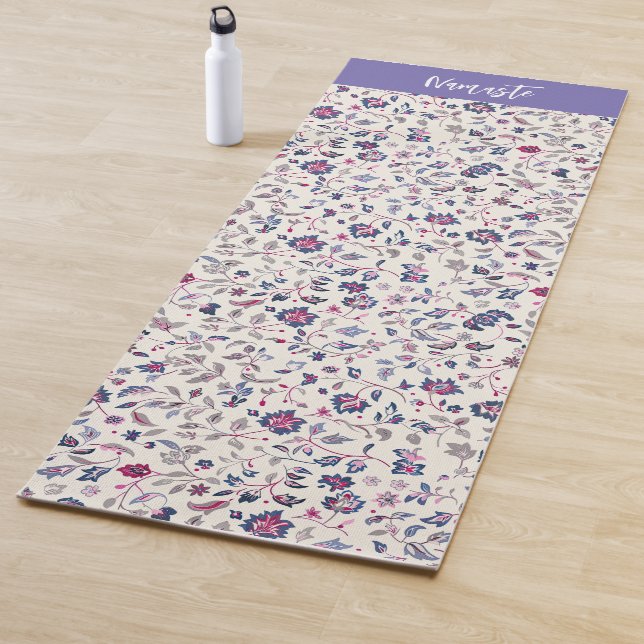 Tapete De Yoga Floral Paisley Pattern (In Situ)