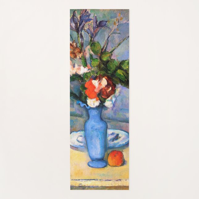 Tapete De Yoga Flores Azuis, Paul Cezanne (Frente)