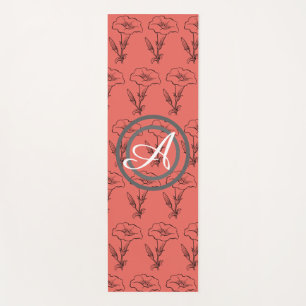 TAPETE DE YOGA FLORES DE SEMENTES FELIZES DE MAT YOGA COM MONOGRA