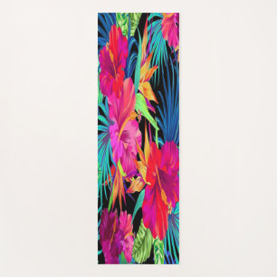 Tapete De Yoga Flores tropicais