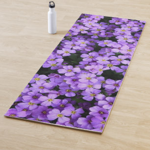 Tapete De Yoga Flores Violetas