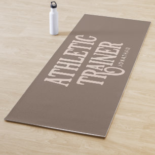 Tapete De Yoga Formador atlético de nomes personalizados