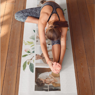 Tapete De Yoga Foto Da Família Trendy Collage Com Presente De Fl
