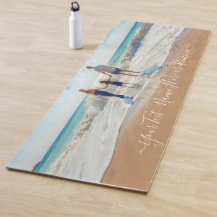 Tapete De Yoga Foto personalizada e texto para sua própria super
