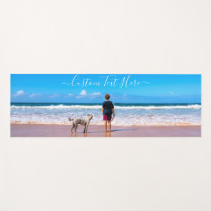 Tapete De Yoga Fotografia e texto personalizados - seu próprio D