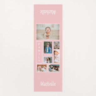 Tapete De Yoga Fotos da família cor-de-rosa personalizadas