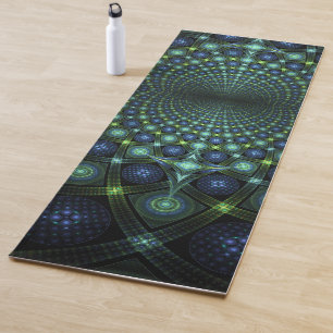 Tapete De Yoga Fractal Art Mandala Universo Yoga Mat