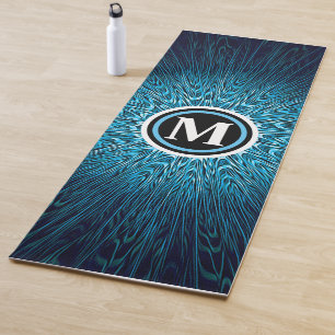 Tapete De Yoga Fractal com Monograma