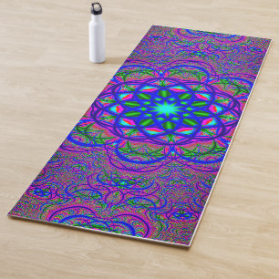 Tapete De Yoga Fractals psicadélicos