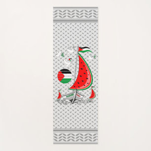 Tapete De Yoga Freedom Global Sumud Flotilla Boats para Gaza