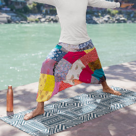 Tapete De Yoga fronteiras da tribo africana