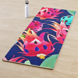 Tapete De Yoga Fruta Colorida do Dragão