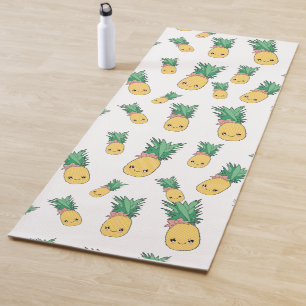 Tapete De Yoga Fruta de abacaxi de Verão, Kawaii Cute