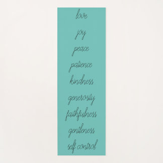 Tapete De Yoga Fruta Teal do Espírito