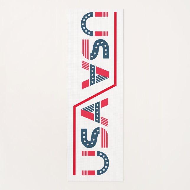 Tapete De Yoga Fundo branco de Na moda Design ecológico (Frente)