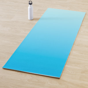 Tapete De Yoga Fundo de gradação de cor azul