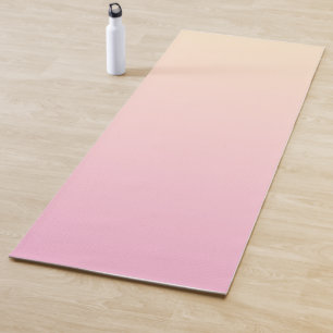 Tapete De Yoga Fundo de gradação rosa pálido e amarelo