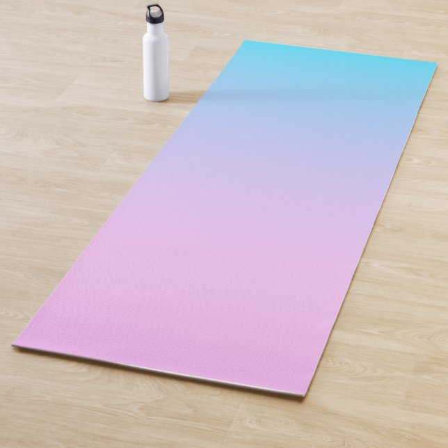 Tapete De Yoga Fundo gradiente azul e rosa (In Situ)
