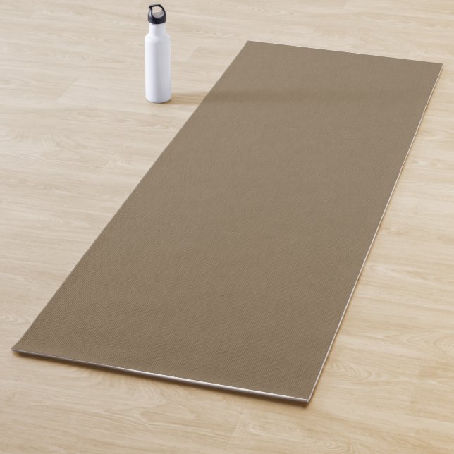 Tapete De Yoga Fundo marrom texturizado calmo e simples (In Situ)