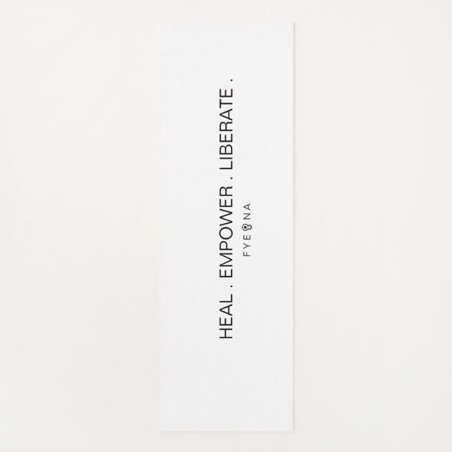 Tapete De Yoga FYEONA White Classic (Frente)